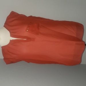 Transparent Orange blouse